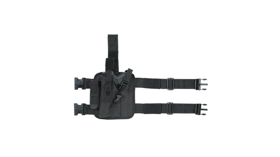 Voodoo Tactical Tactical Drop Leg Holster, Left Hand, Black - 20-005201002