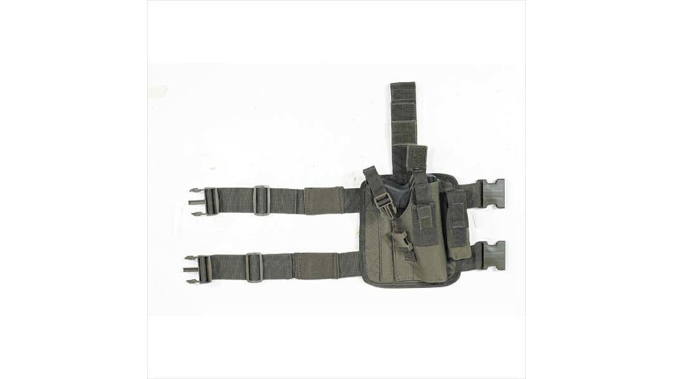 Voodoo Tactical Tactical Drop Leg Holster, Universal, Right Hand, OD Green, 20-0052004001