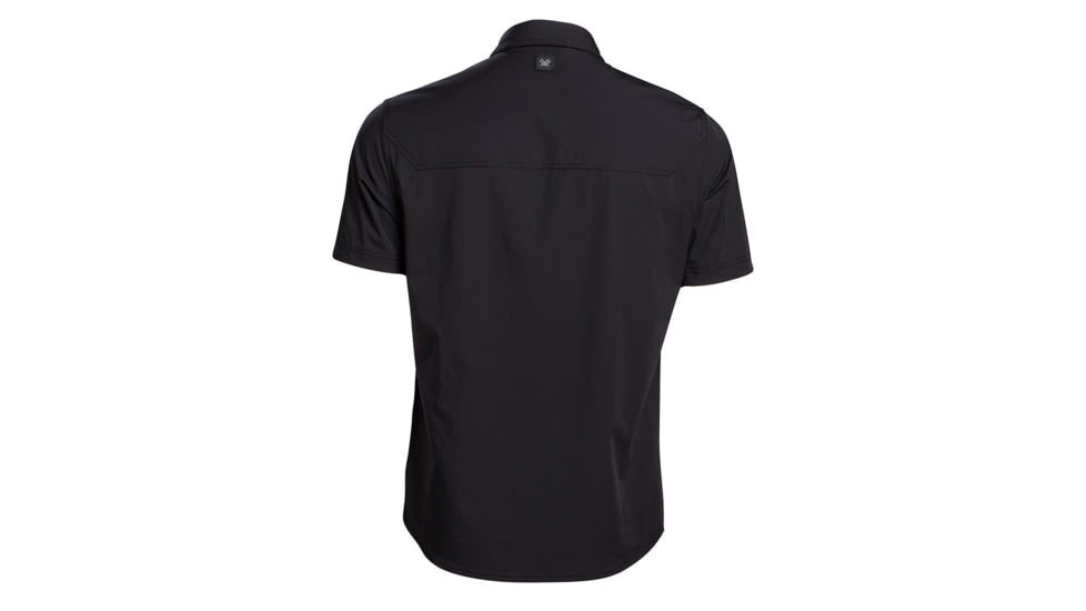 Vortex Callsign Short Sleeve Button Up - Mens, Black, Medium, 121-36-BLKM