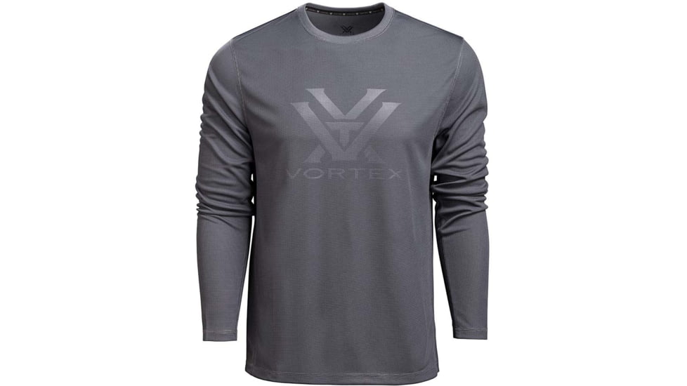Vortex Core Logo LS Performance Grid Shirt - Mens, Turbulence, XL, 222-43-TRBXL