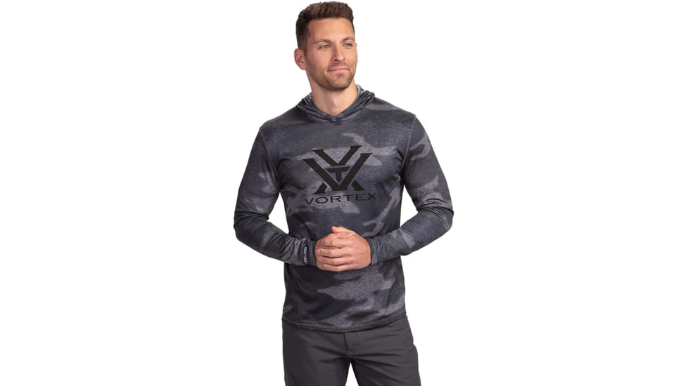 Vortex Sun Slayer LS Hoodie - Mens, Black Camo, 3XL, 121-20-BCA3X