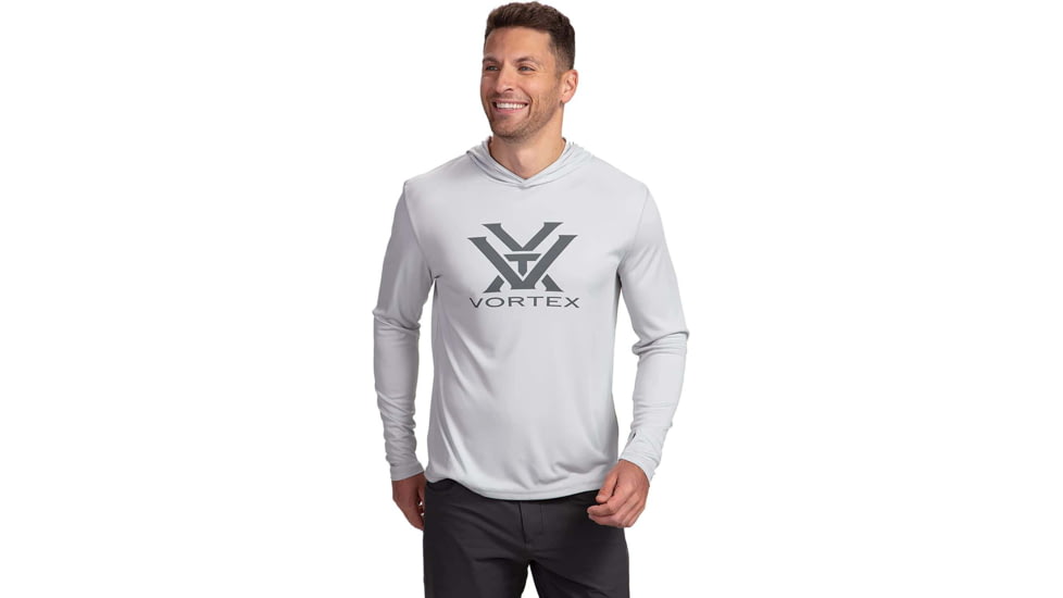 Vortex Sun Slayer LS Hoodie - Mens, Cool Grey, 4X, 121-20-COG4X