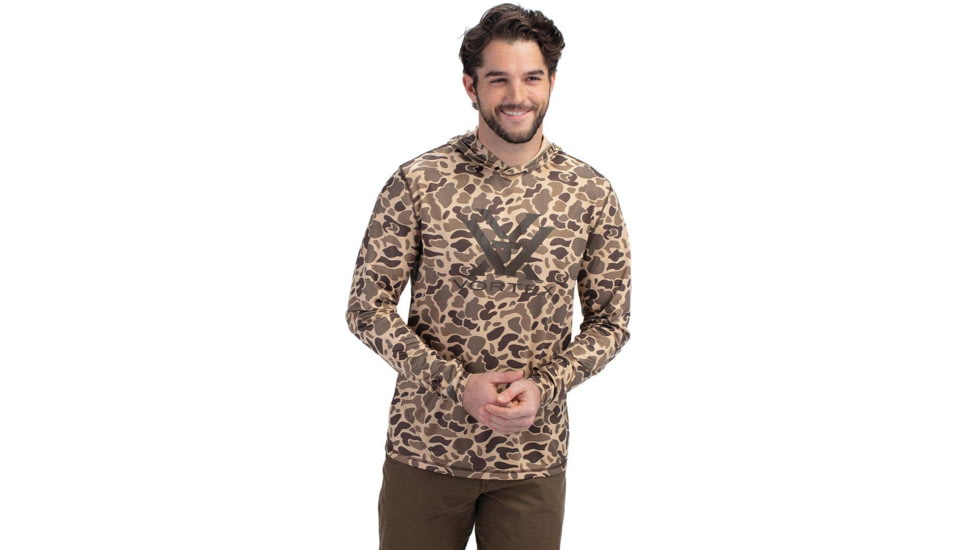 Vortex Sun Slayer LS Hoodie - Mens, Small, Waterfowl Camo, 121-20-WCAS