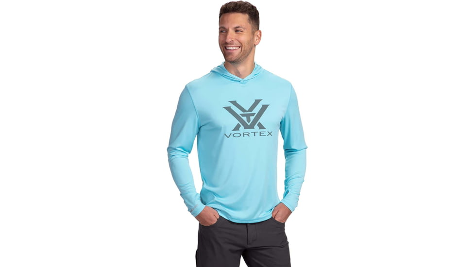 Vortex Sun Slayer LS Hoodie - Mens, Flats Blue, 4X, 121-20-FBL4X