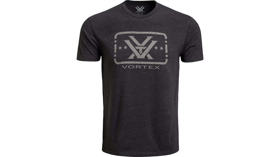 Vortex Trigger Press SS T-Shirt - Mens, Charcoal Heather, XL, 122-01-CHHXL