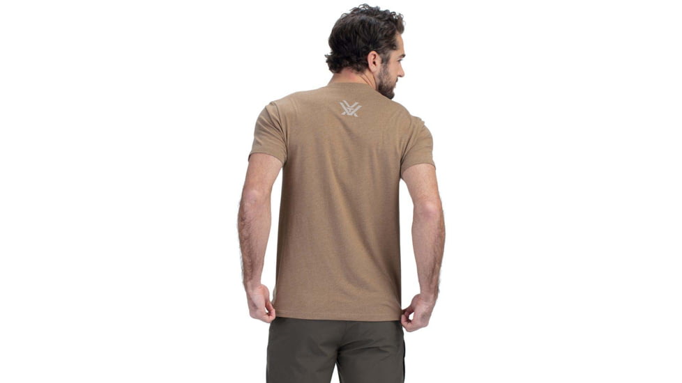 Vortex Trigger Press SS T-Shirt - Mens, 3XL, Coyote Heather, 122-01-CHE3X