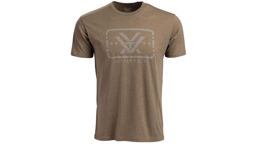 Vortex Trigger Press SS T-Shirt - Mens, 3XL, Coyote Heather, 122-01-CHE3X