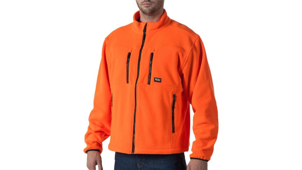 Walls Polar Fleece Jacket, Full Zip Blaze Large 37440BZ9-LG