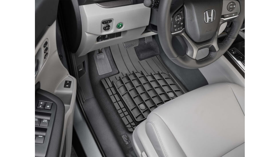 WeatherTech Front and Rear Trim-to-Fit HD Mat Set, Black, 11AVMSBHD