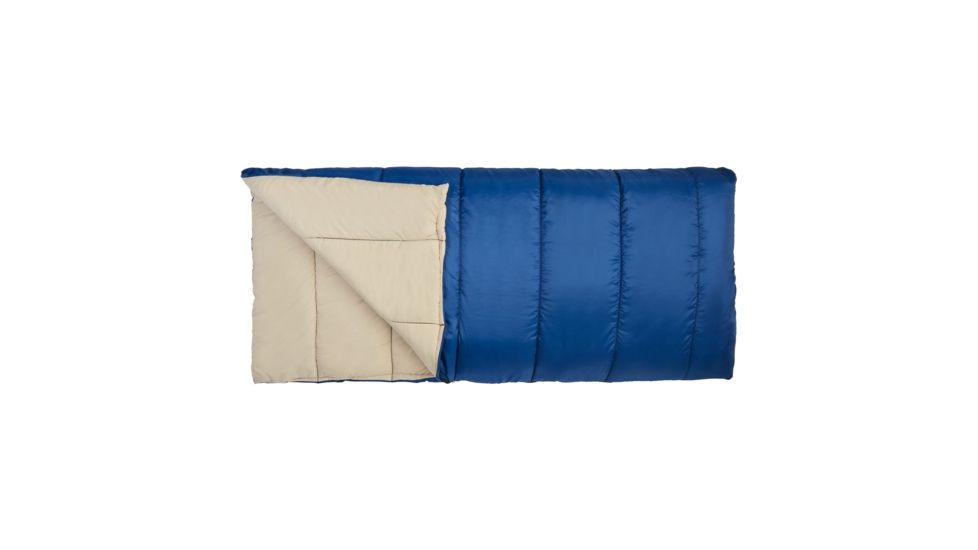 Wenzel Cascade 3 40-Degree Sleeping Bag, Navy/Tan, 33 in X 75 in, 7427119