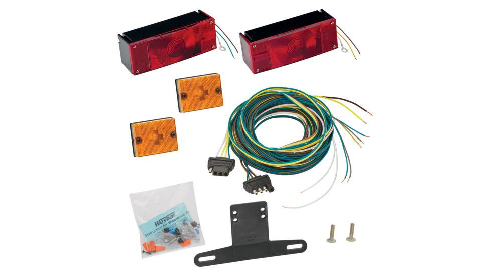 Wesbar Over 80" Low Profile Trailer Light Kit Waterproof 35117