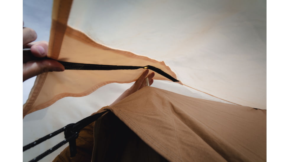 White Duck Flysheet Bell Tent, Rover, White, 6ftx8ft, RST-6x8