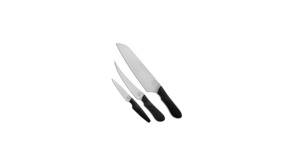 White River White River Knives Smith &amp; Sons Three Chef Knife Set Black G10, Black, Magnacut, adult, BHQ-240398