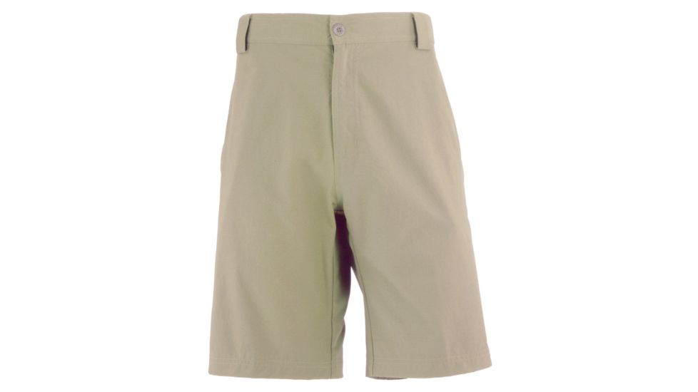 White Sierra Golden Gate Stretch Shorts - Mens, Khaki, Small, D5771M-Khaki - KKI-SMALL
