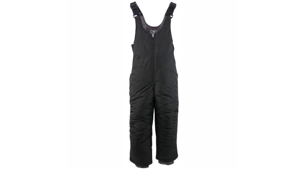 White Sierra Kids Toboggan Insulated Bib - Unisex, Black, Large, D9717Y-BLK-LARGE
