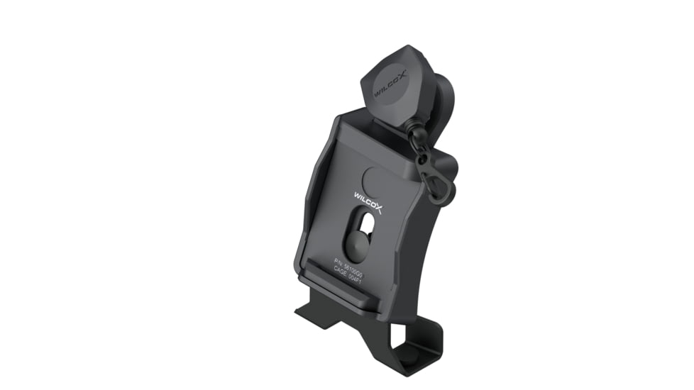Wilcox One Hole Shroud w/ Lanyard for ACH/MICH Helmet, Black, NSN 5855-01-593-7049, 56100G03-B