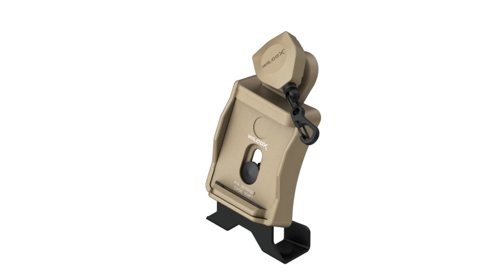 Wilcox One Hole Shroud w/ Lanyard for ACH/MICH Helmet, Tan, NSN 5855-01-593-7377, 56100G03-T