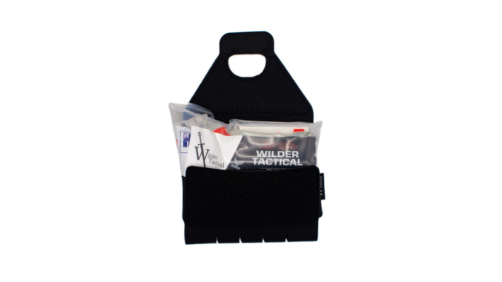 Wilder Tactical Med Pouch Full Kit, Fight Light Malice Clip, Black, TMPKBKFLMC