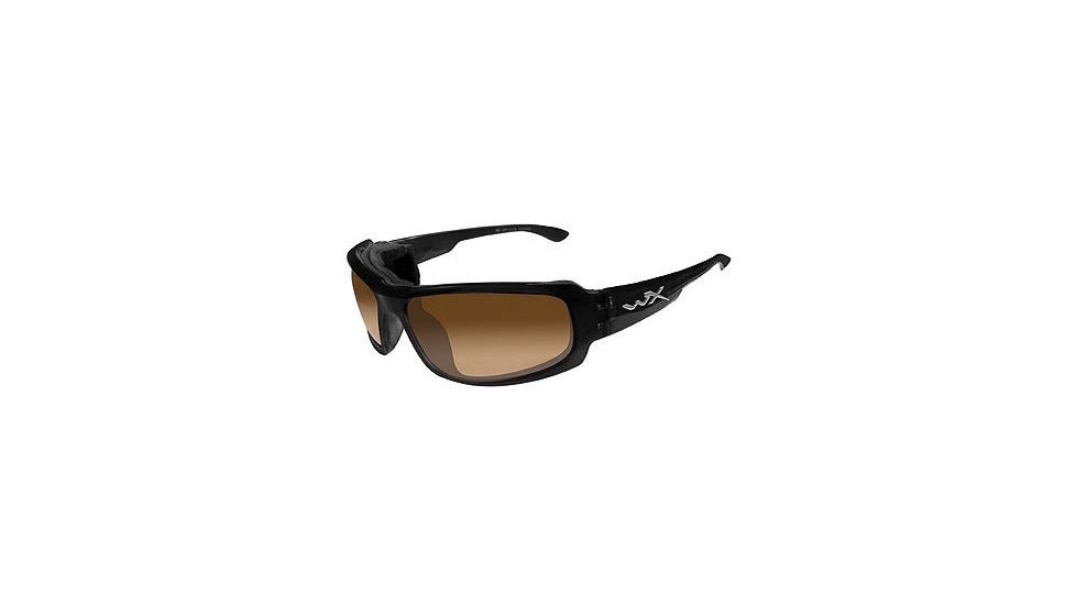 Wiley X Airborne Sunglasses - LA Light Adjusting Bronze Brn/Gloss Black CCAIR06