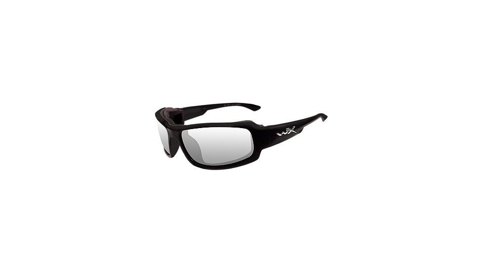 Wiley X Airborne Sunglasses - Clear/Gloss Black Frame CCAIR03
