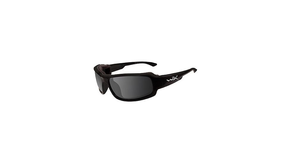 Wiley X Airborne Sunglasses - Gloss Black Frame w/ Smoke Lenses CCAIR01