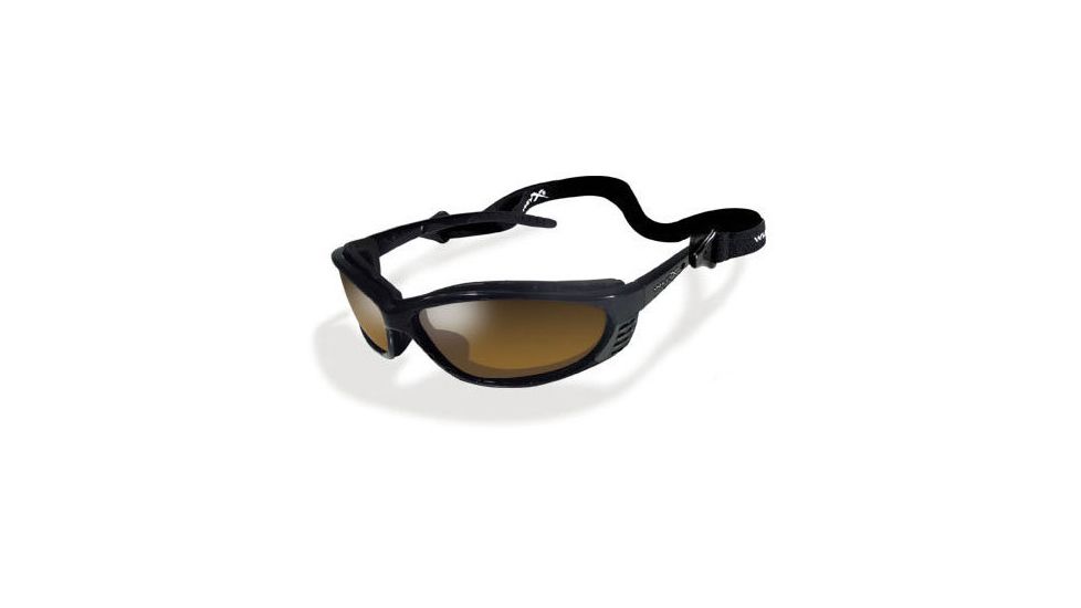 Wiley X JP-3P Polarized Bronze Brown / Gloss Black Sunglasses / Goggles