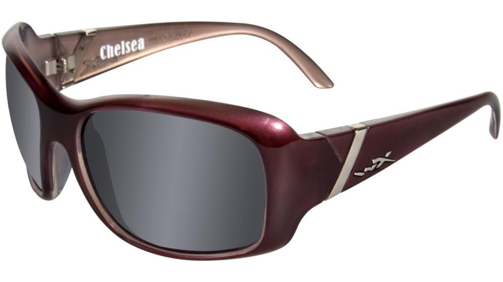 Wiley X WX Chelsea SSCHE RX Single Vision Sunglasses - Liquid Plum Frame SSCHE01RX