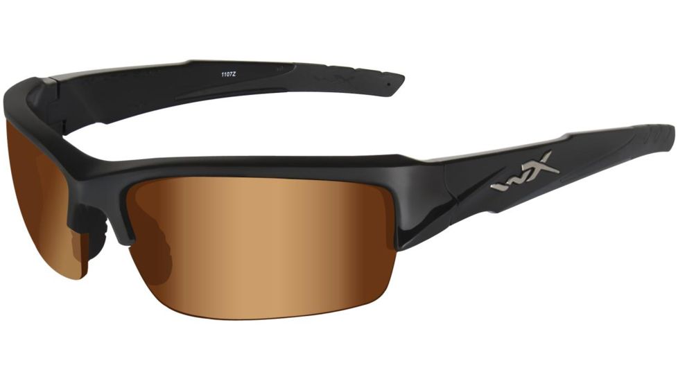 Wiley X WX Valor CHVAL RX Single Vision Sunglasses - Gloss Black Frame CHVAL02RX