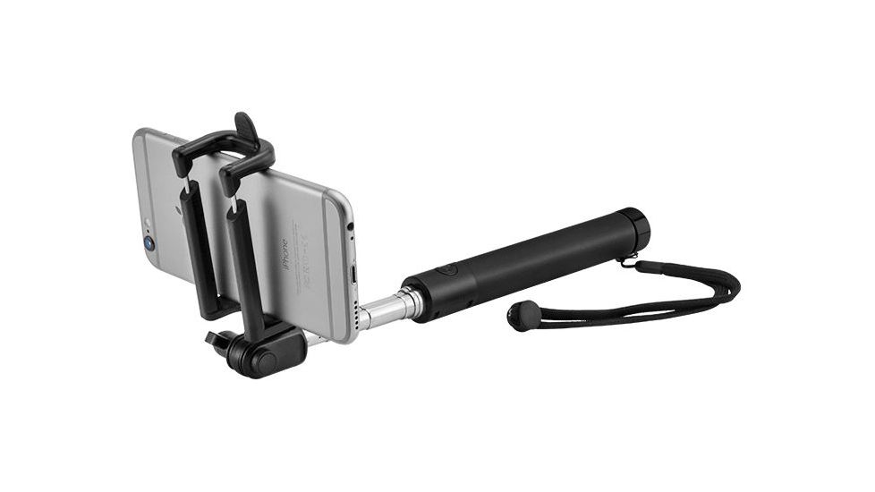Winbest XD-10 Selfie Stick w/ Built In Bluetooth Shutter, USB Charging Port, Silver, Extends from 7 in - 30 in BK12639