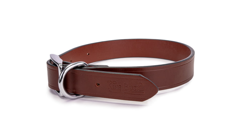 Winchester Pet King Buck Core D Leather Collar, Leather, L, KB-DRLC-LTR-L-1