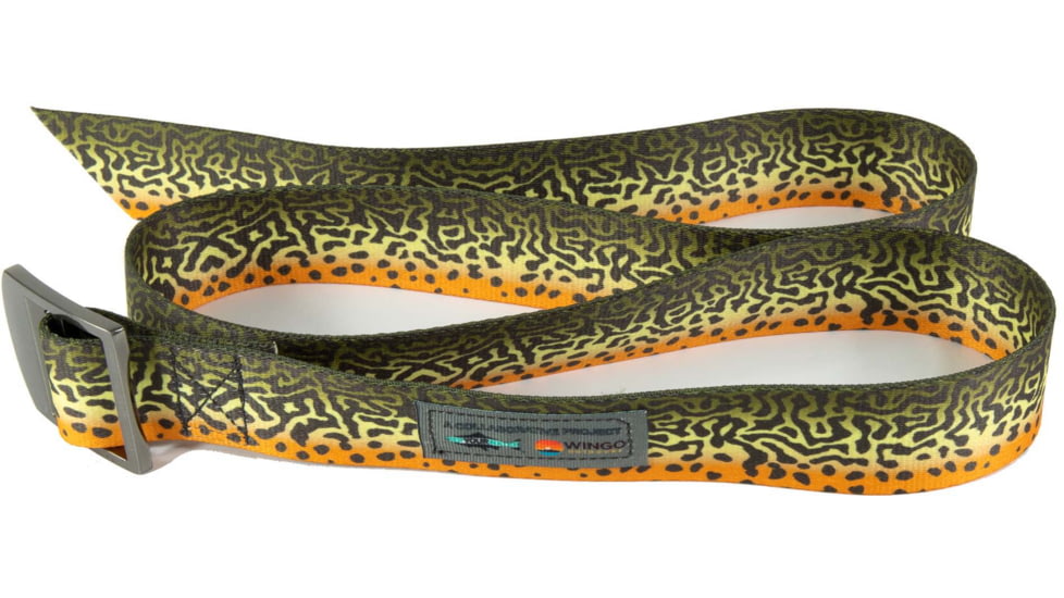 Wingo Outdoors Basecamp Belt - RepYourWater, Tiger Trout, One Size Fits Most, W-BAS-512-OS