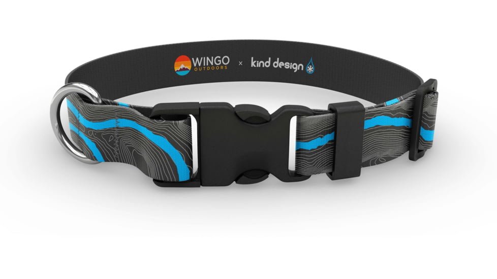 Wingo Outdoors Dog Collar - Kind Design, Colorado River, Large/X-Large, W-COL-401-LXL
