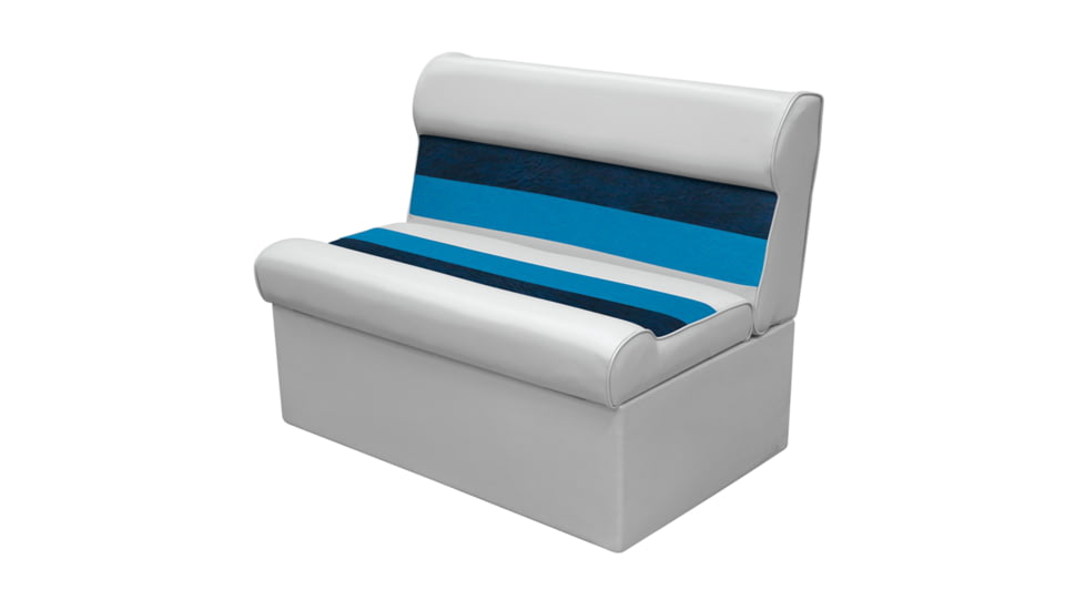 Wise Deluxe 36in Pontoon Cushion Only, Navy/Blue/Grey, 8WD100-1011/3001.7602