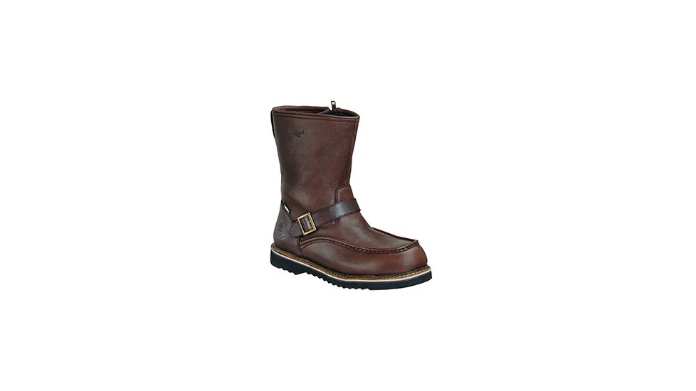 Mens 6009 Flyway 8in English Moc Side-Zip Timber, Brown, 14/W