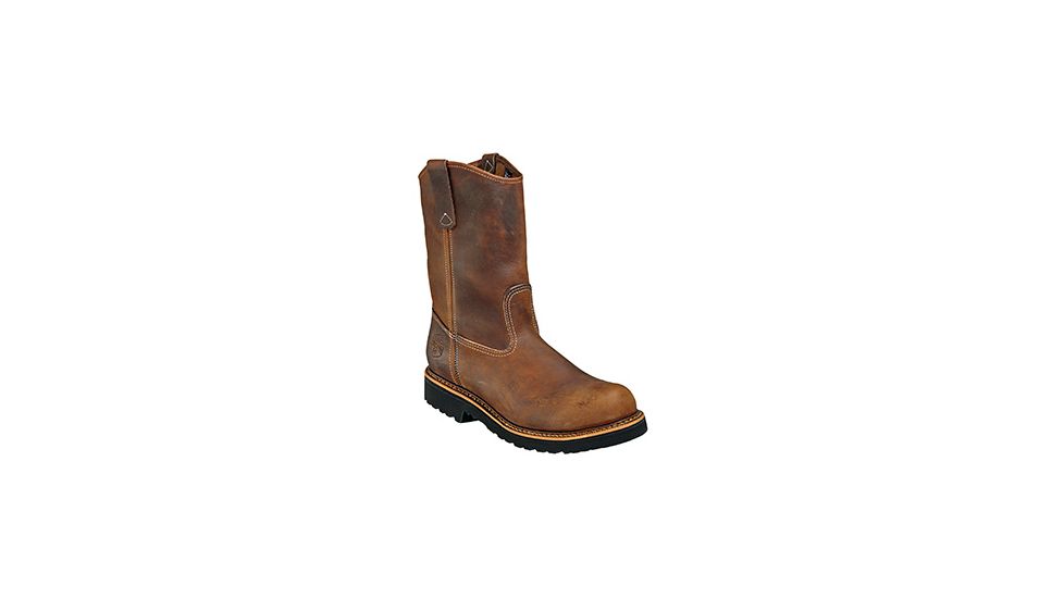 Mens American Tradition Crazyhorse 11in Wellington, Brown, 13/W
