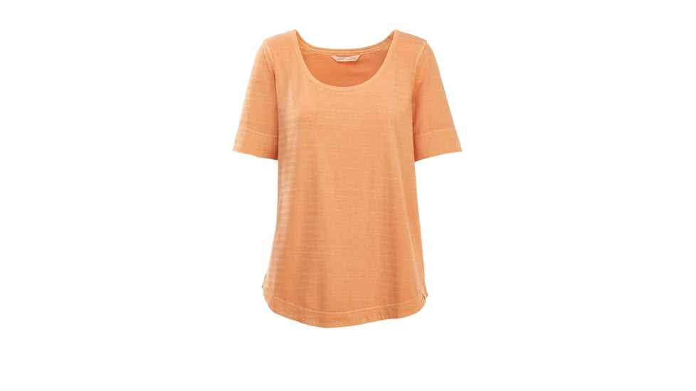 Woolrich Meadow Forks Women's 3/4 Sleeve Shirt, Cantaloupe, 7055