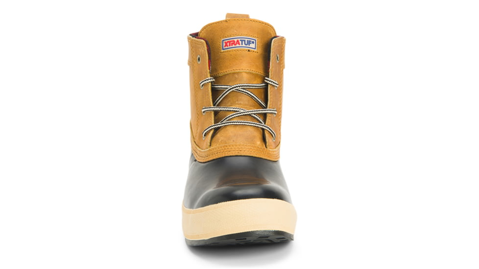 Xtratuf 6in Legacy Lace Boot - Mens, Black/Amber Gold, 12, LLM6-901-TAN-120