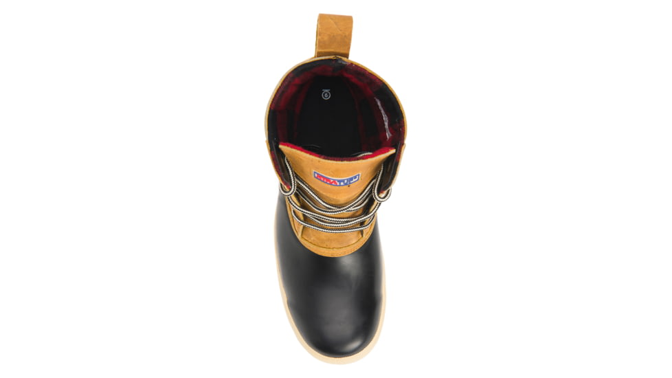 Xtratuf 6in Legacy Lace Boot - Mens, Black/Amber Gold, 12, LLM6-901-TAN-120