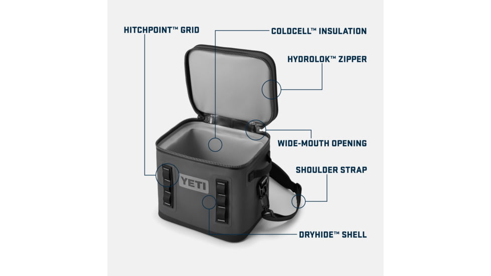 Yeti Hopper Flip 12 Soft Cooler, Big Sky Blue, 12 L, 18060131612