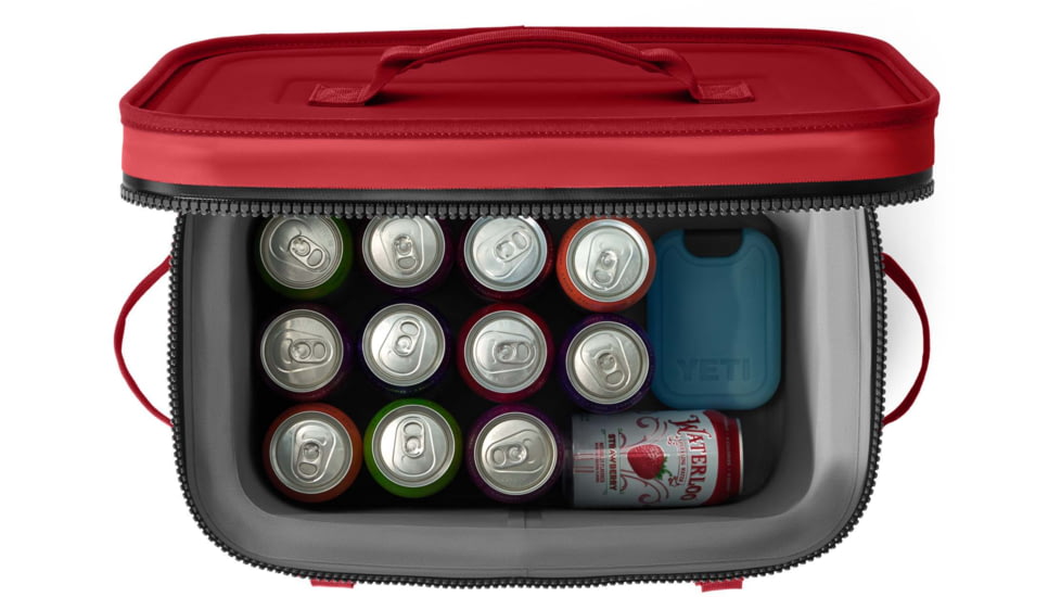 Yeti Hopper Flip 18 Soft Cooler, Rescue Red, 18 L, 18060131619