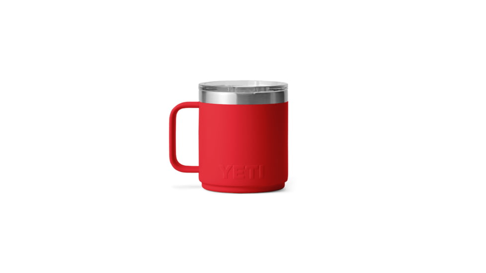 Yeti Rambler 10 oz Stackable Mug w/Durasip Ceramic Lining, Rescue Red, 21071507350