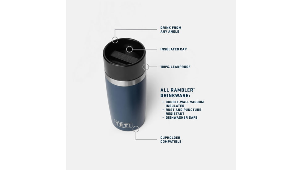 Yeti Rambler 12 oz Travel Bottle, Navy, 21071502305
