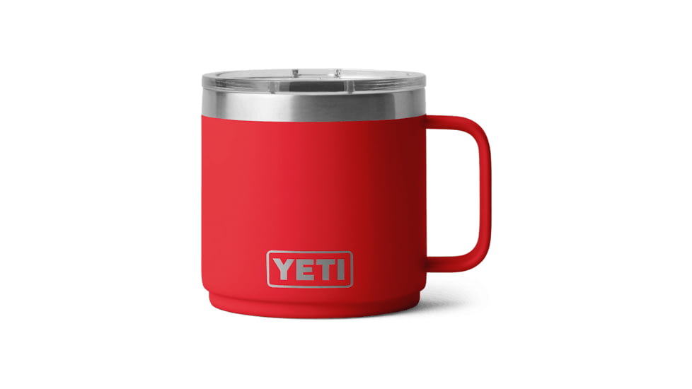Yeti Rambler 14 oz Stackable Mug w/Durasip Ceramic Lining, Rescue Red, 21071507361