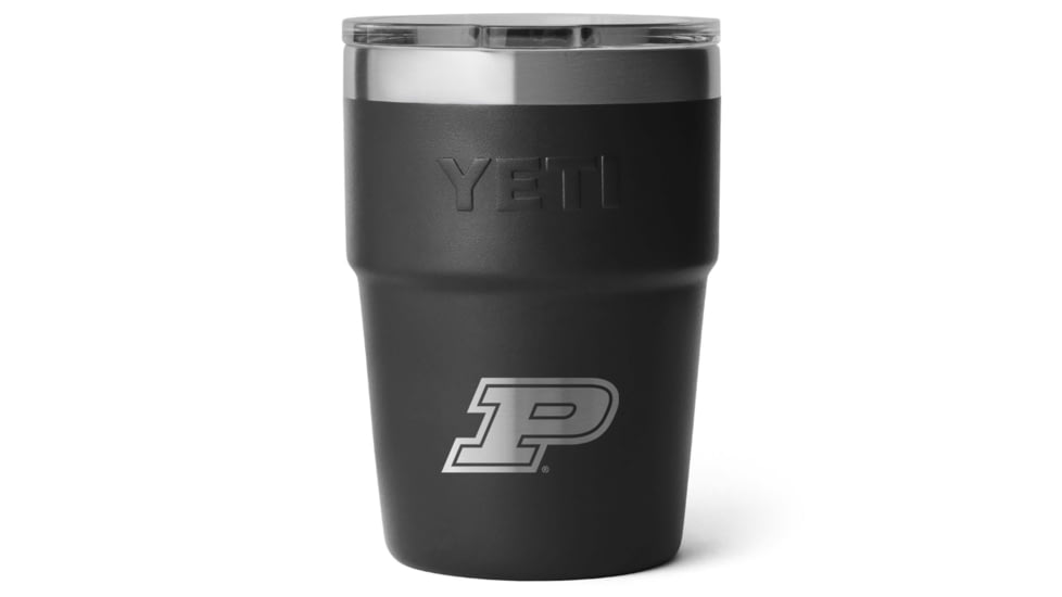Yeti Rambler 16 oz Stackable Cup - NCAA Purdue, Black, 28100006559