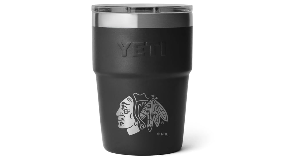 Yeti Rambler 16 oz Stackable Cup - NHL Chicago Blackhawks, Black, 28100006577