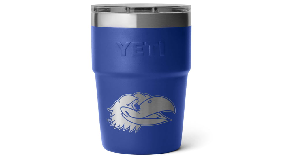 Yeti Rambler 16 oz Stackable Cup - NCAA Kansas, Team Blue, 28100006585