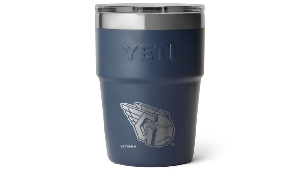 Yeti Rambler 16 oz Stackable Cup - MLB Cleveland Gaurdians, Navy, 28100006614