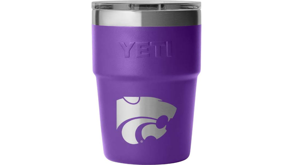 Yeti Rambler 16 oz Stackable Cup - NCAA Kansas State, Team Purple, 28100006635
