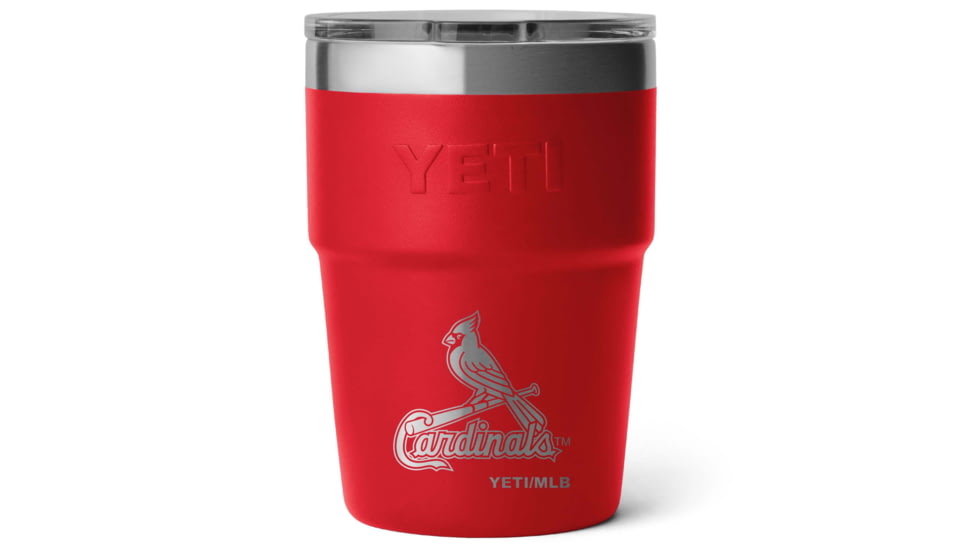 Yeti Rambler 16 oz Stackable Cup - MLB St. Louis Cardinals, Rescue Red, 28100006651