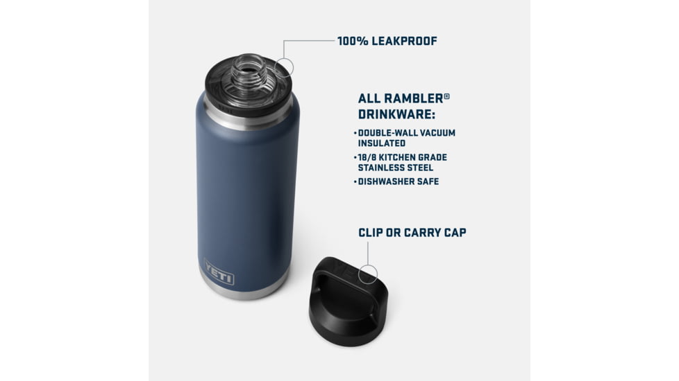 Yeti Rambler 36 oz Bottle with Chug Cap, Firefly Yellow, 36 oz, 21071504725